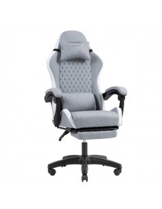 Mars Gaming MGC-X FABRIC Silla Gaming Ergonomica - Reposapies Extensible - Cojines Lumbar y Cervical - 660x540x1250mm -