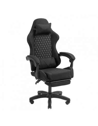 Mars Gaming MGC-X FABRIC Silla Gaming Ergonomica - Reposapies Extensible - Cojines Lumbar y Cervical - 660x540x1250mm -