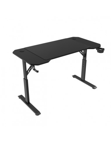 Mars Gaming MGD-ERGO120 Mesa Gaming - Altura Ajustable con 3 Posiciones - Soportes Auriculares y Bebidas - Alfombrilla XXL -