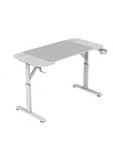 Mars Gaming MGD-ERGO120 Mesa Gaming - Altura Ajustable con 3 Posiciones - Soportes Auriculares y Bebidas - Alfombrilla XXL -
