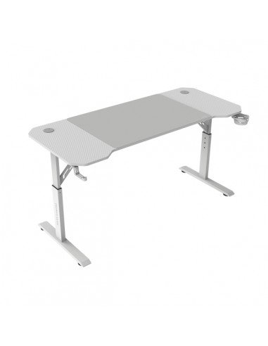 Mars Gaming MGD-ERGO140 Mesa Gaming - Altura Ajustable con 3 Posiciones - Soportes Auriculares y Bebidas - Alfombrilla XXL -