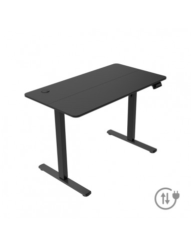 Mars Gaming MGD-ERGOPRO Mesa Gaming Motorizada - Altura Regulable hasta 118cm - Soportes Auriculares y Bebidas - Gestion de
