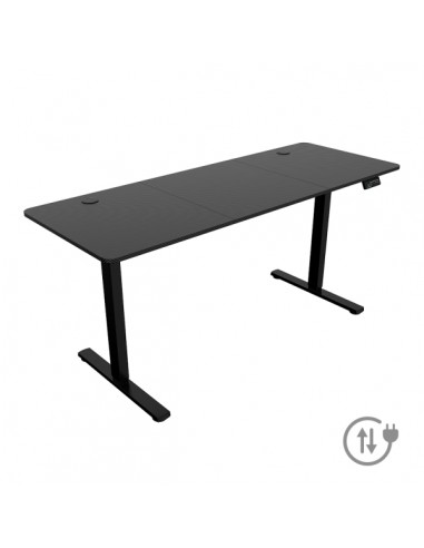 Mars Gaming MGD-ERGOPRO160 Mesa Gaming Motorizada - Altura Regulable hasta 118cm - Soportes Auriculares y Bebidas - Gestion