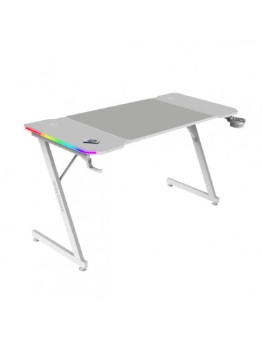 Mars Gaming MGD-X140RGB Mesa Gaming - Iluminacion ARGB con Mando - Soportes Auriculares y Bebidas - Alfombrilla XXL -