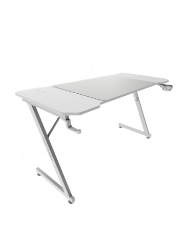 Mars Gaming MGD-X140 Mesa Gaming - Soportes Auriculares y Bebidas - Alfombrilla XXL - Estructura Acero - 140x60x1.5cm -