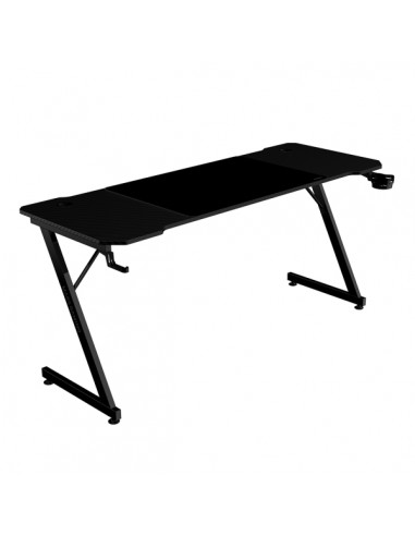 Mars Gaming MGD-X160 Mesa Gaming - Soportes Auriculares y Bebidas - Alfombrilla XXL - Estructura Acero - 160x60x1.5cm -