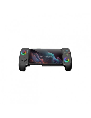 Mars Gaming MGPX Gamepad Bluetooth Multiplataforma - Multifuncional 2 en 1 - Soporta Smartphones hasta 6.8" - Vibracion Dual