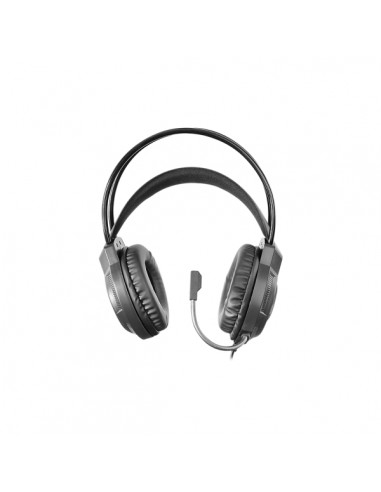 Mars Gaming MH124 Auriculares Gaming - Cable de 180cm - Control de Volumen - Microfono Flexible Integrado - Iluminacion FRGB
