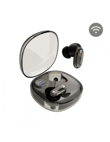 Mars Gaming MHIB2 Auriculares Bluetooth 5.4 - Microfono Integrado - Autonomia hasta 7h - Indicador LED - Semitransparente -