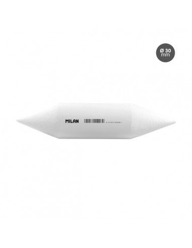 MilanPack de 3 Difuminos - Diametro de 30mm - Recomendado para Bellas Artes - Color Blanco