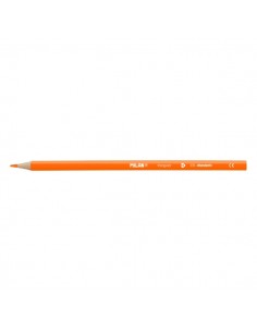 Milan Unicolor Lapices de Color Naranja - Triangular - Color Naranja