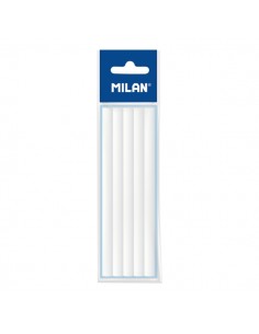 Milan Pack de 5 Gomas de Recambio para Portagomas Tri Eraser - Color Blanco