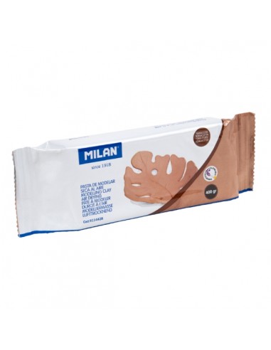 Milan Pasta para Modelar - Seca al Aire - 400g - Facil de Moldear - Color Terracota