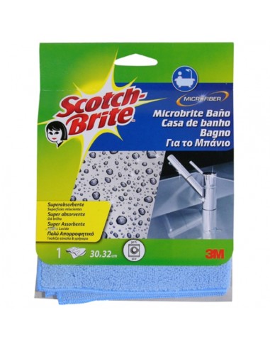 Scotch-Brite Bayeta de Microfibra para Aseo - 300x320mm - Color Azul