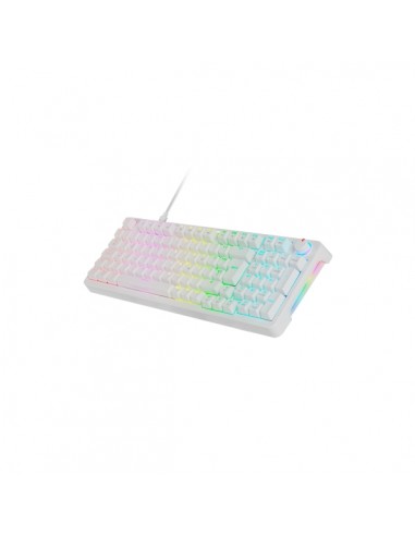 Mars Gaming MKPRO Teclado Completo Hibrido H-Mech - Switch SKN Amarillo - Disposicion Italiana QWERTY IT - Iluminacion RGB
