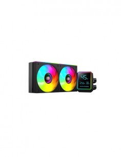Mars Gaming ML-LCDPRO240 Kit de Refrigeracion Liquida - Potencia 500W - Pantalla LCD 2.8" - Bomba Opti-Chamber - Iluminacion