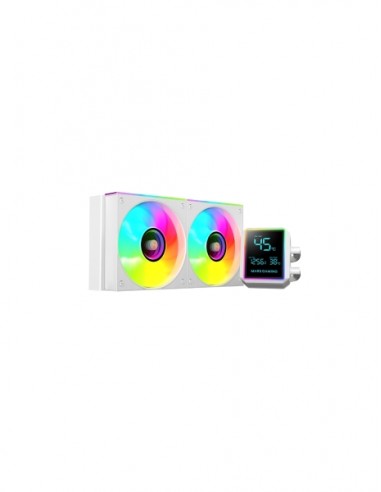 Mars Gaming ML-LCDPRO240 Kit de Refrigeracion Liquida - Potencia 500W - Pantalla LCD 2.8" - Bomba Opti-Chamber - Iluminacion
