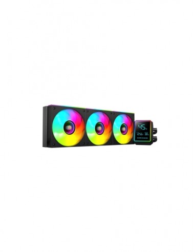 Mars Gaming ML-LCDPRO360 Kit de Refrigeracion Liquida - Potencia 600W - Pantalla LCD 2.8" - Bomba Opti-Chamber - Iluminacion