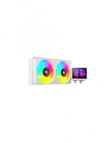 Mars Gaming ML-VISIONII240 Kit de Refrigeracion Liquida - Potencia 500W - Pantalla IPS 2.8" - Iluminacion ARGB - Bomba