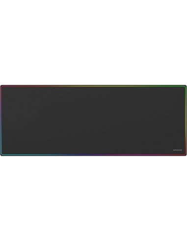 Mars Gaming MMP224 Alfombrilla Extragrande - Base Antideslizante - Superficie Nanotextil Flexible - 880x330x3mm - Color Negro