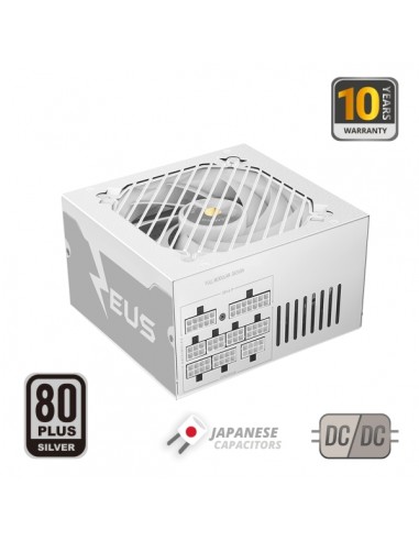 Mars Gaming MPZE750SIM Fuente de Alimentacion ATX de 750W - 80 Plus Silver - Modular - 14dB - 150x160x85mm - Color Blanco