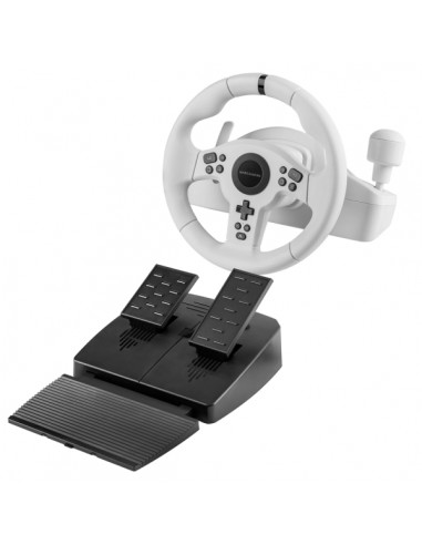 Mars Gaming MWH-RSXONE Juego de Volante 270Â-y Pedales de Carreras XL - Respuesta Instantanea - Vibracion Inmersiva -