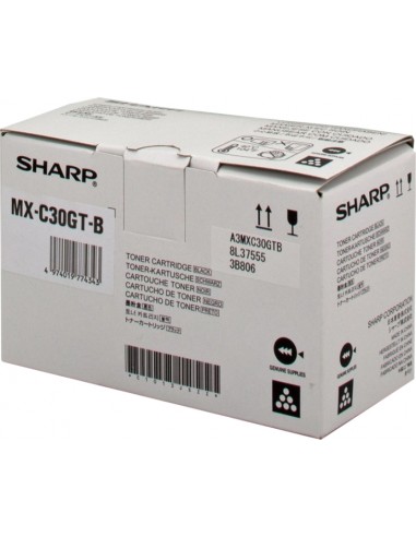 Sharp MXC30 Negro Cartucho de Toner Original - MX-C30GTB