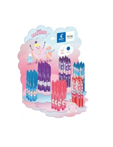 Pilot Sweet Paradise Expositor de 24 Boligrafos Frixion Ball-24 Boligrafos Frixion Ball Clicker - Borrables - Recargables -