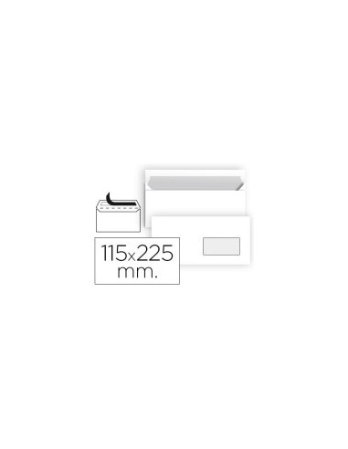 Sam Pack de 500 Sobres Americanos de Papel Offset 90grs con Ventana a la Derecha - Medidas 115x225mm - Especial para