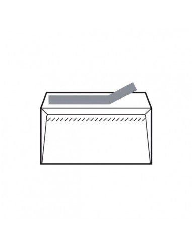 Sam Pack de 500 Sobres de Papel Offset 90grs - Medidas 120x76mm - Autoadhesivo con Tira de Silicona - Color Blanco