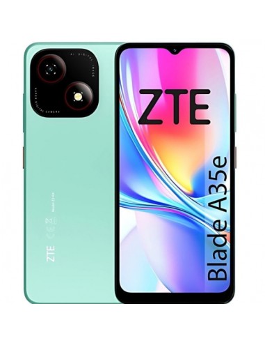 ZTE Blade A35e Smartphone Pantalla 6 52" - 2 2GB RAM - 32 GB - 90 Hz - Bateria 5000 mAh - Color Verde