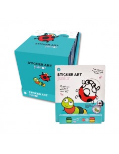 Comansi Sticker Art Junior GenÃ©rico BlisterÂ - Pegatinas Creativas para Ventanas Â - Manualidades Infantiles - Surtido