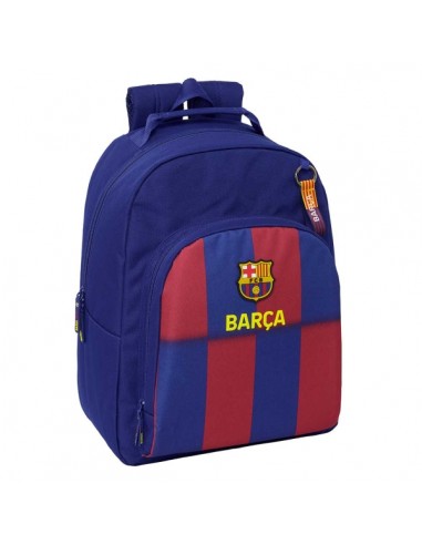 Safta F.C.Barcelona Mochila Escolar de 20.1L - Adaptable a Carro - 2 Compartimentos - Doble Tirador en Cremallera -