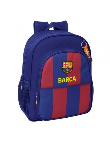 Safta F.C.Barcelona Mochila Infantil de 15L - Adaptable a Carro - 2 Compartimentos - Portabotellas - 32x38x12cm - Color Rojo