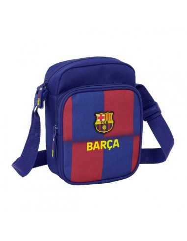 Safta F.C.Barcelona Bandolera de 2L - Ajustable - Bolsillo Trasero con Velcro - Cierre con Cremallera - 16x22x6cm - Color