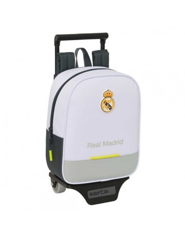 Safta Real Madrid Mochila de 6L con Carro 805 Integrado - Extraible para Lavado - Tarjeta de Identificacion Personal - Carro