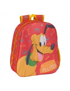 Safta Pluto Mochila 3D de 8.64L - Portabotellas - Tarjeta de Identificacion Personal - Hombreras Acolchadas - 27x33x10cm -