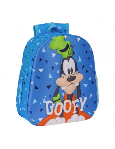 Safta Goofy Mochila 3D de 8.64L - Portabotellas - Tarjeta de Identificacion Personal - Hombreras Acolchadas - 27x33x10cm -