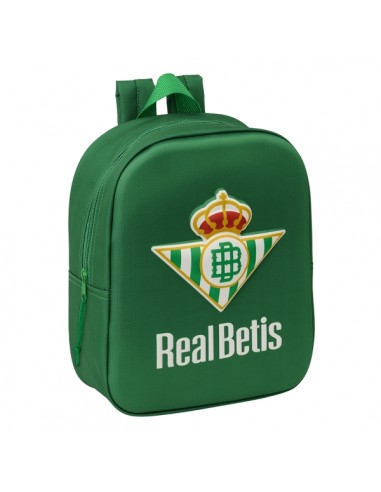 Safta Real Betis Mochila Guarderia 3D de 6L - Asa de Mano Superior - Asas Regulables y Acolchadas - Cierre de Cremallera -