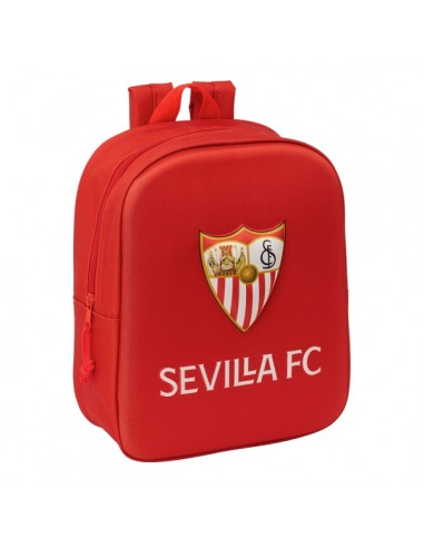 Safta Sevilla Fc Mochila Guarderia 3D de 6L - Asa de Mano Superior - Asas Regulables y Acolchadas - Cierre de Cremallera -