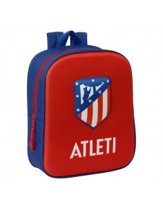 Safta Atletico de Madrid Mochila Guarderia 3D de 6L - Asa de Mano Superior - Asas Regulables y Acolchadas - Cierre de