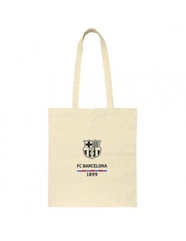 Safta F.C.Barcelona Tote Bag Bolsa de Tela - 38x42cm - Color Blanco