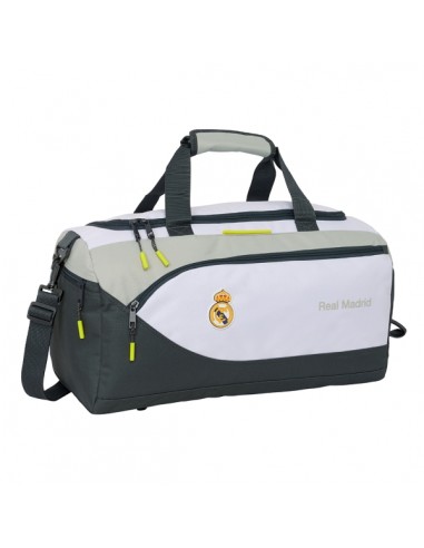 Safta Real Madrid Equipacion 25 26 Bolsa Deporte - Asa de Mano - Bandolera Ajustable y Extraible - 50x25x25cm - Color