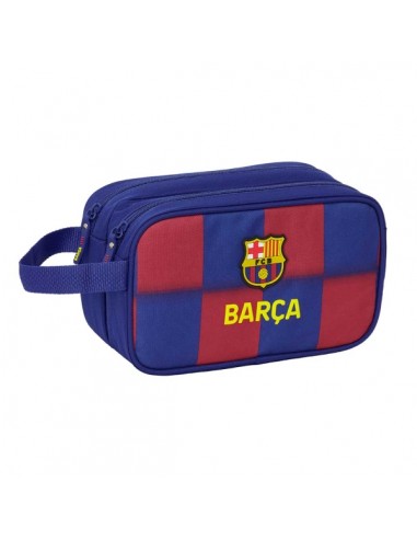 Safta F.C.Barcelona Neceser de 5L Portatodo - 2 Compartimentos - Asa de Mano - Cierre de Cremallera - 26x15x12.5cm - Color