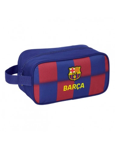 Safta F.C.Barcelona Zapatillero de 6L - Asa de Mano - Cierre de Cremallera - 29x15x14cm - Color Rojo y Azul