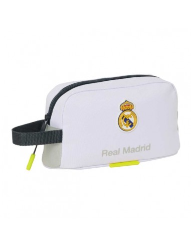 Safta Real Madrid Bolsa Isotermica Porta Alimentos de 1.7L - Asa de Mano - Cierre de Cremallera - 21.5x12x6.5cm - Color
