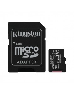 Kingston Tarjeta Micro SDXC 128GB Clase 10 100MB s Canvas Select Plus-Adaptador SD