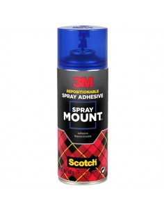 3M Spraymount Adhesivo en Spray 200ml - Permanente al Secado - Permite Reposicionar hasta Secado - Color Transparente