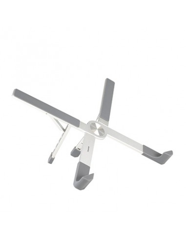 Tooq Soporte para Portatil hasta 17.3" - Plegable y Portatil - Color Plata