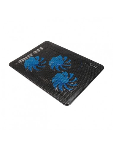 Unykach Candy C300 Base de Refrigeracion - 3 Ventiladores LED Azul - Altura Ajustable - Estructura Resistente - 2 Puertos USB